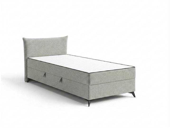 Kastenbett DALIA beige 100x200cm halbfest
