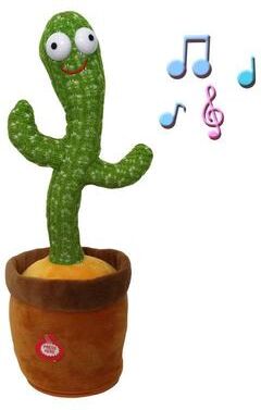 Inspired Deals Dancing Cactus Toy Singing Plush With 120 Songs Interactive Talking Cactus Doll For Kids Built in Battery