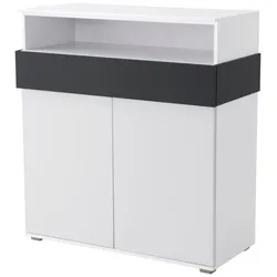Röhr Highboard Clip Dekor Weiß