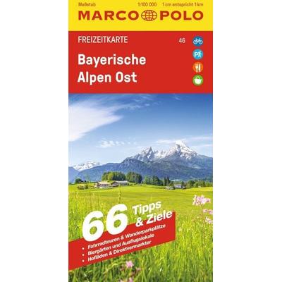 MARCO POLO Freizeitkarte 46 Bayerische Alpen Ost 1:100.000, Sonstige von Marco Polo Verlag, MairDuMont, 978-3-575-01898-4