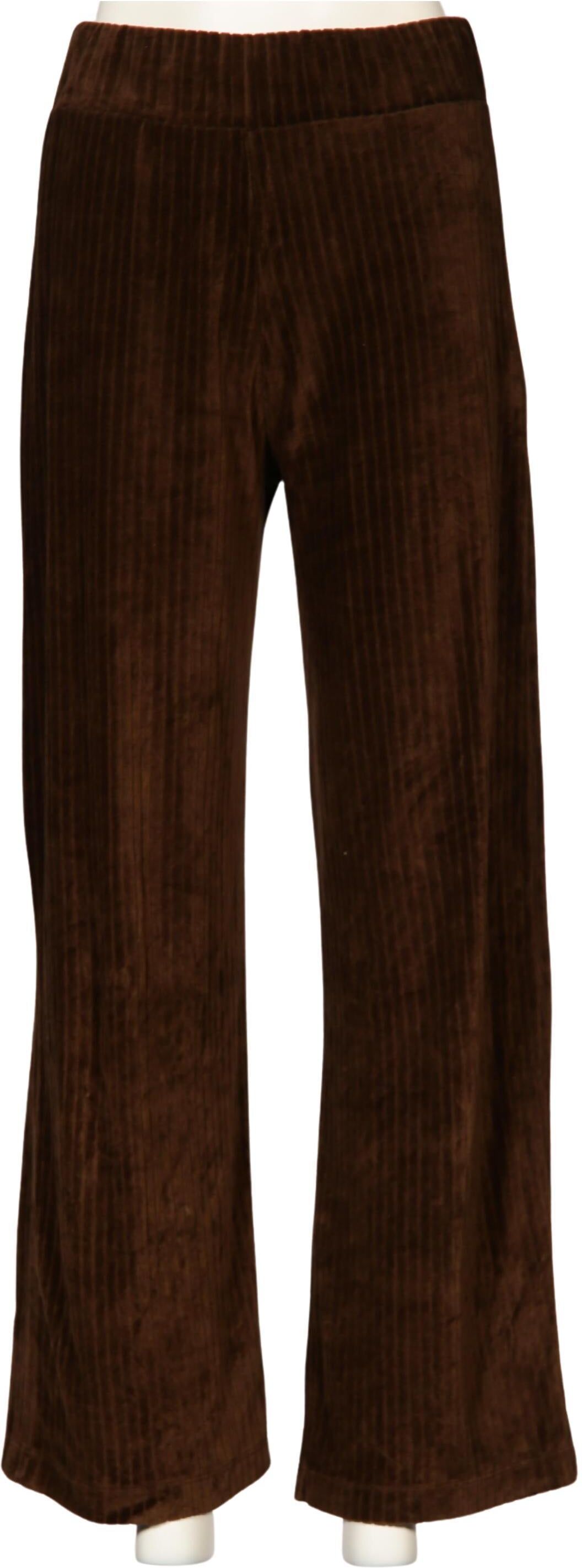 Kauf dich glucklich Damen Stoffhose, Braun, Gr. S, Baumwolle / Synthetik - Second Hand