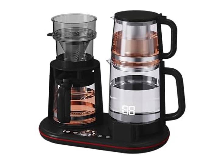 Arzum All'n Joy Tee- Und Filterkaffeemaschine, Kombigerät Mit Sprachfunktion, Farbiger Kontrolleiste, 1,5 Liter Wasserkocher Ve Einstellbarer Temperaturkontrolle