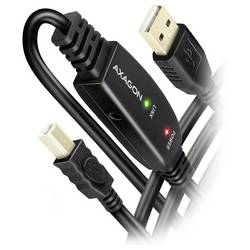AXAGON USB-Kabel USB 2.0 USB-A Stecker 15 m Schwarz Aktiv mit Signalverstärkung ADR-215B