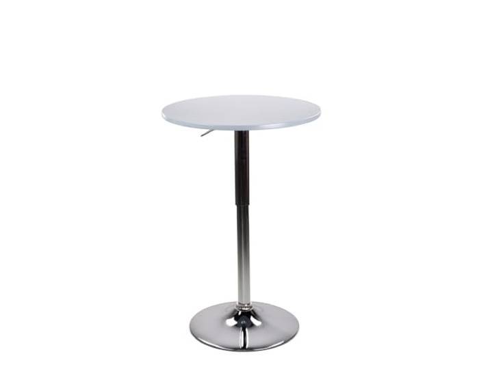 Brigros WeHome - Bartisch, hoher Couchtisch, höhenverstellbarer Couchtisch, quadratischer oder runder Tisch, Küchentisch erhältlich (Grau, rund)