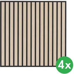 Akustik-Deckenpaneel, 595 x 595 mm, B2BP002, 4 Stk., Birke