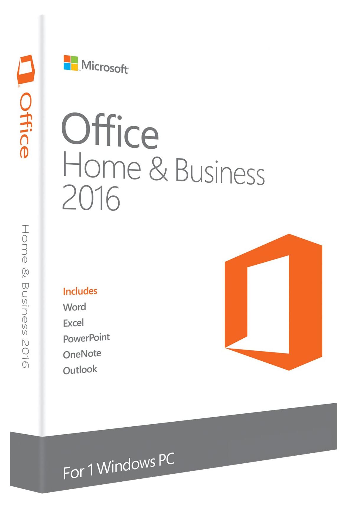 Microsoft Office Home & Business 2016, EN, Office-Paket, 1 Lizenz(en), Englisch, Windows 10 Education, Windows 10 Education x64, Windows 10 Enterprise, Windows 10 Enterprise x64,..., Windows Server 2008 R2, Windows Server 2012, 3000 MB