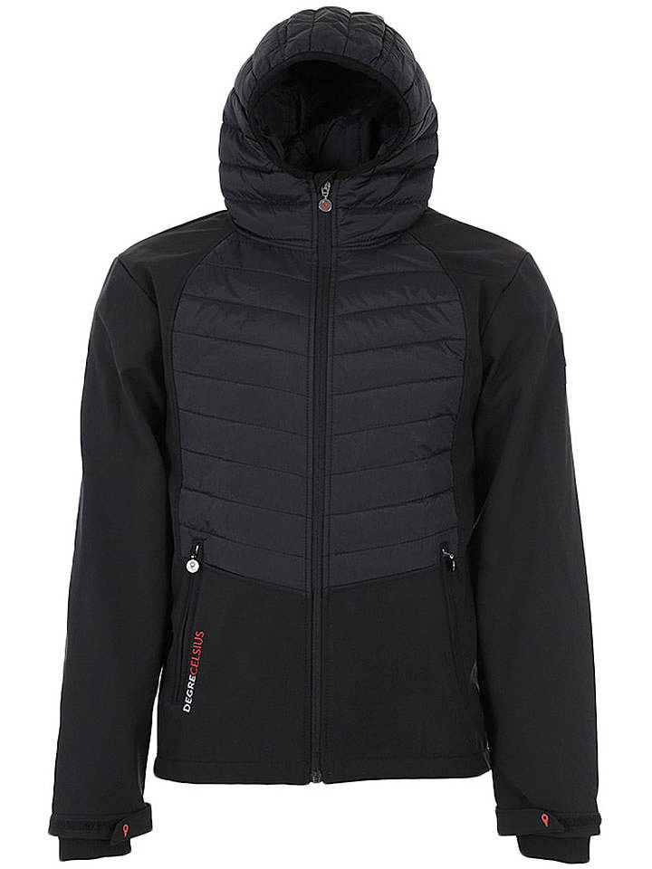 Peak Mountain Softshelljacke "Cander" in Schwarz - XL