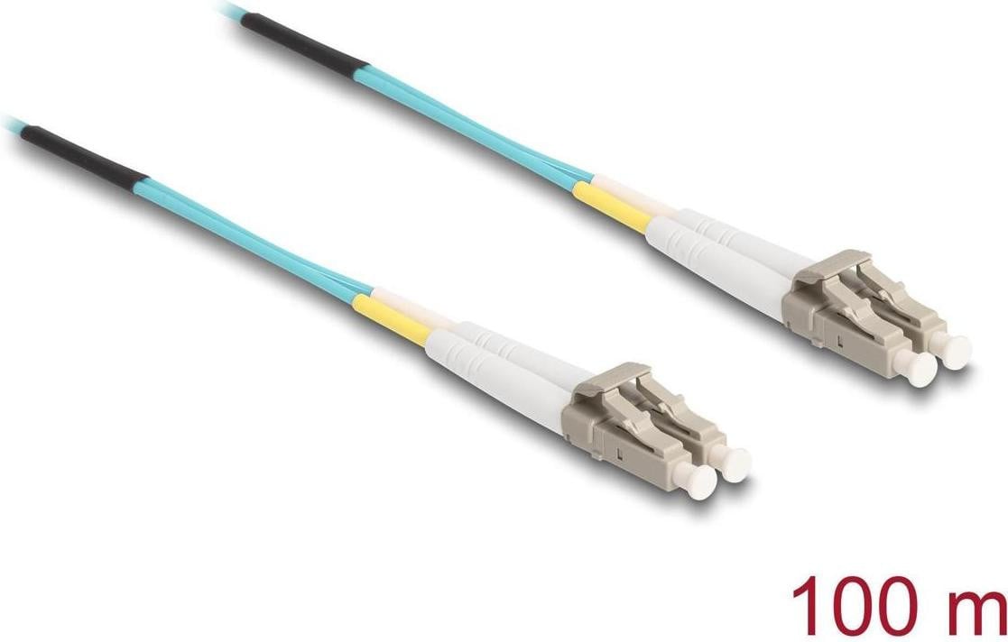 Delock glasvezelkabel LC duplex naar LC duplex multimode OM3 100 meter