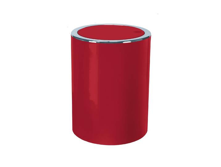 Kosmetikeimer KLEINE WOLKE Clap 5 l , rot, B:19cm H:24,5cm T:19cm, Mülleimer, Kosmetikeimer