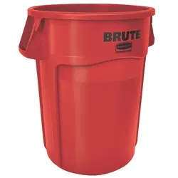 Mülltonne Rubbermaid Brute Utility rund 166,5 L Rot Mülleimer mit Luftschlitzen