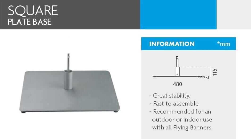 Square Plate Base