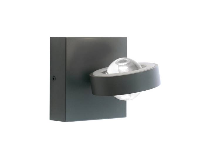 Paul Neuhaus Led-Wandleuchte Q-Mia, Anthrazit, Metall, Uni, rund, 13x13x15.7 cm, drehbar, Farbwechsler, Farben fixierbar, ZigBee-Technologie, Smartphone-Steuerung, Farbtemperaturwechsler, Lampen & Leuchten, Innenbeleuchtung, Smart-Home-Lampen, Smart Home Wandleuchten