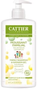 Cattier GEL DE DUCHE E CHAMPÔ FAMILIAR BIO 1000ml