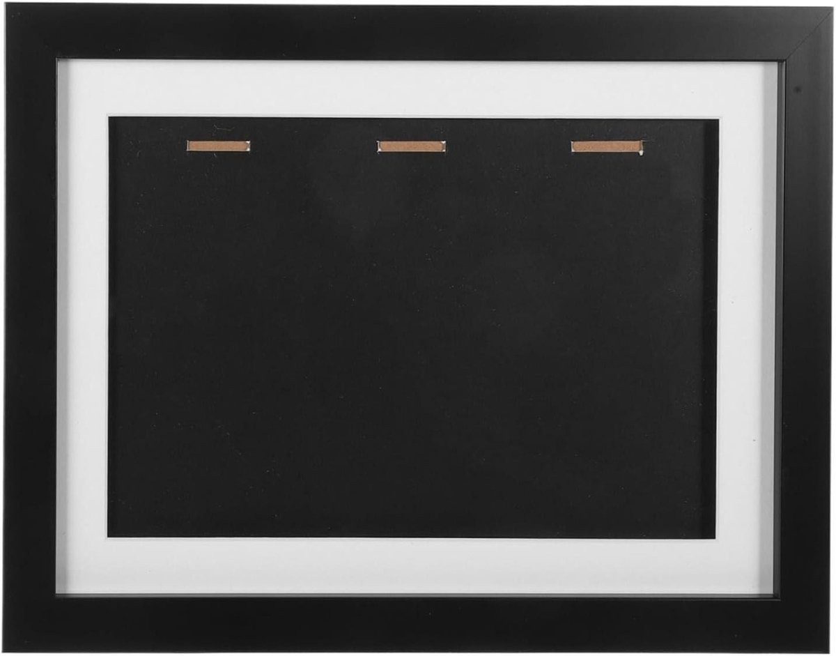 Medaille Display Frame voor Onderscheidingen met Fotolijst - Zwart - 33 cm