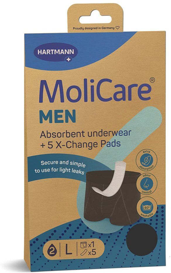 Molicare Men Absorbent Underwear+5 Pads Größe L
