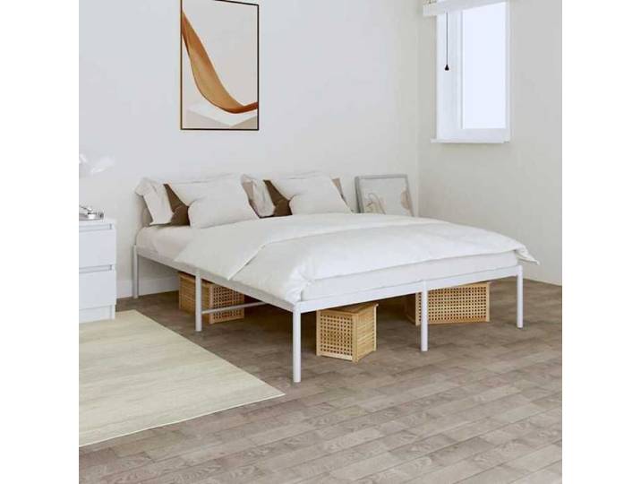 SOLO - Lit Adulte/enfant dormir - Cadre de lit métal - JILLE'S - blanc 140x200 cm FT6565694