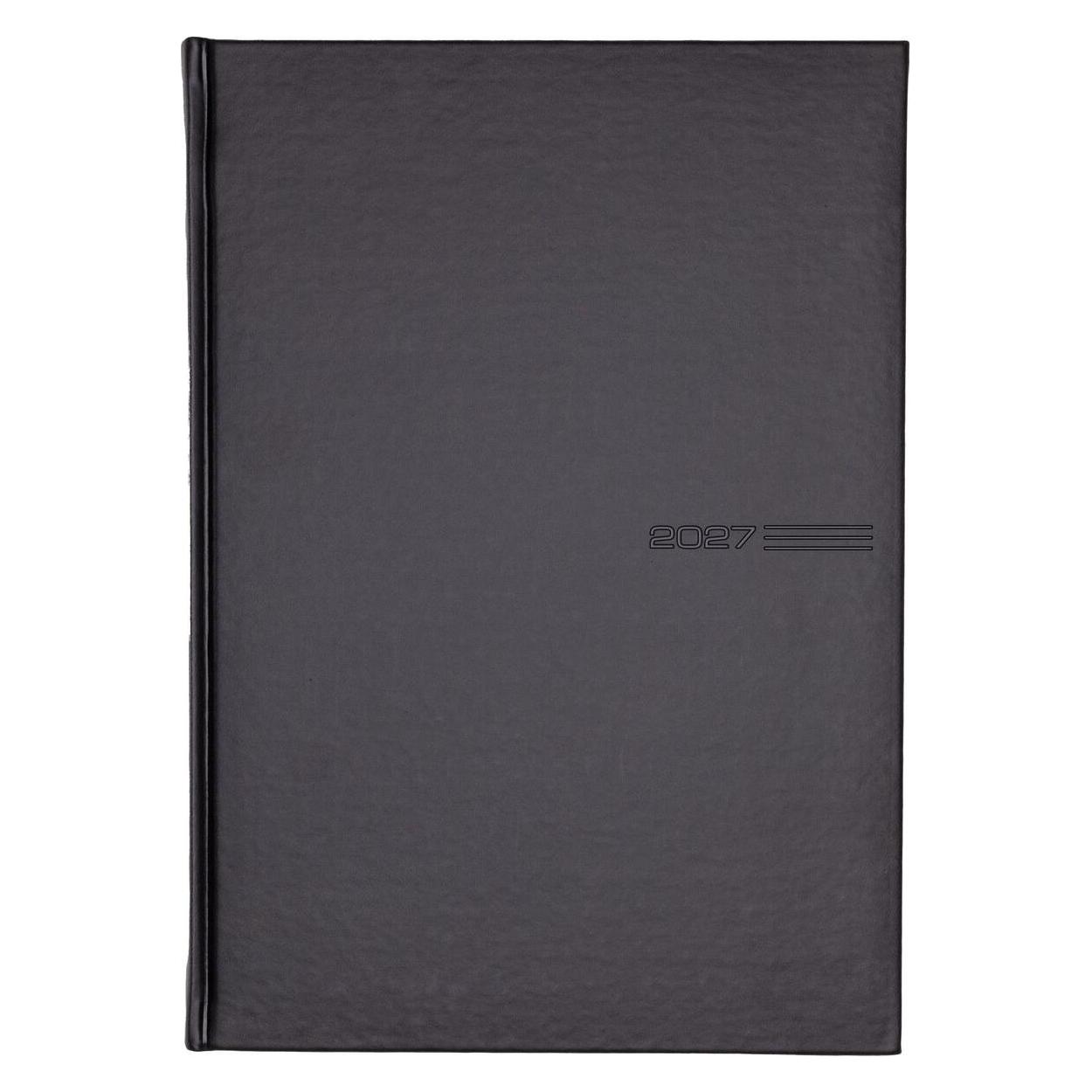 Güss Buchkalender Manager-Timer 21x26cm 1 Woche/2 Seiten schwarz 2025 (21 x 26 cm, 1 Woche / 2 Seiten) (59700)