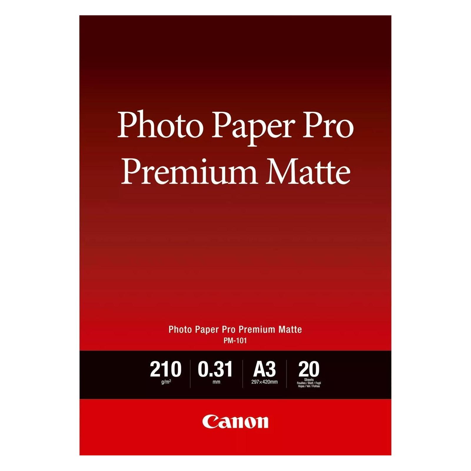 Canon PM-101 Pro Premium Matte (210 g/m², A3, 20 Stk.) (8657B006)