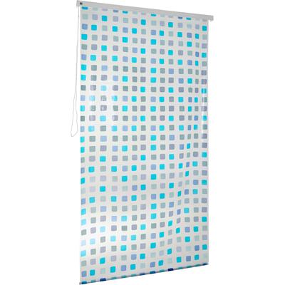 Duschrollo KLEINE WOLKE, blau, B:134cm H:240cm, Kunststoff, Duschvorhänge, ausziehbar, 128 x 240 cm