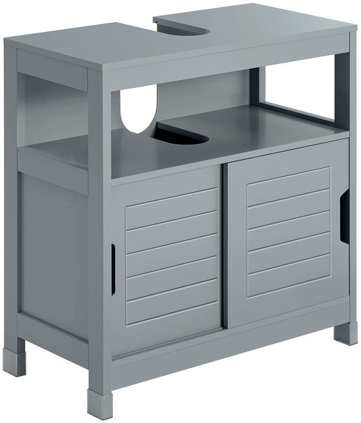 Marlow Home Co. Lyndora 60cm Single Bathroom Vanity Base Only Dark Grey