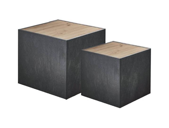 moebel-dich-auf Couchtisch HAVANNA (2x Würfel, Set), platzsparend stapelbar