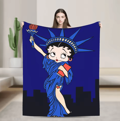 Inspire Curations Betty Boop Soft Plush Flannel Throw Blanket 9 76x102cm