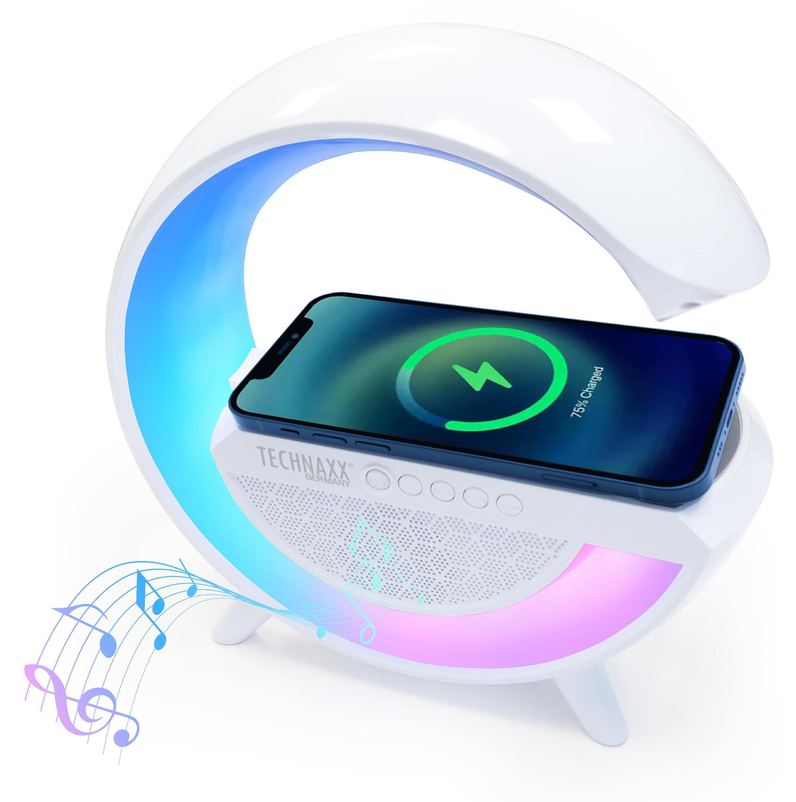 Technaxx TX-264 USB Type C Speaker, Wit, 10 meter