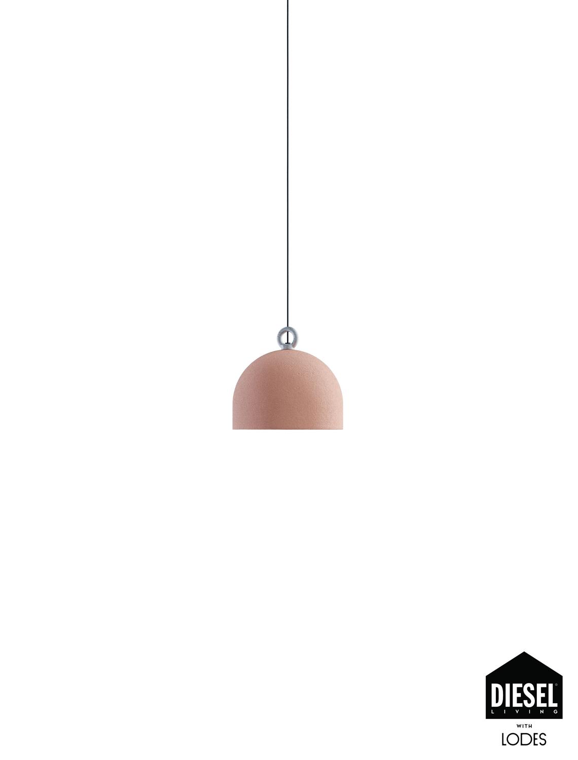 Diesel Leuchten Pendelleuchte URBAN CONCRETE rosa 25cm (ohne Baldachin) 50210 6100 8057501005593