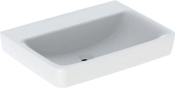 Geberit Renova Plan Waschtisch 501643001 65x48cm, ohne Hahnloch, ohne Überlauf, weiß
