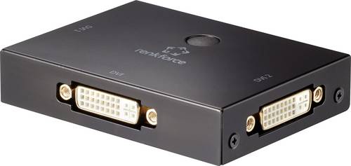Renkforce 2 Port DVI-Switch bidirektional verwendbar Full HD 1080p @ 60Hz