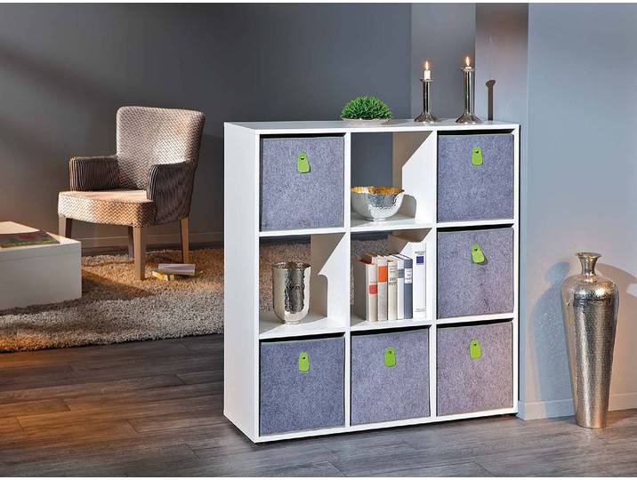 Étagère Cadore - Type B Panneau aggloméré mélaminé Blanc 105 x 109cm