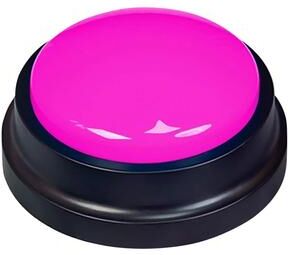 Inspire Essentials Dog Communication Buttons For Pet Training And Talking rose Red