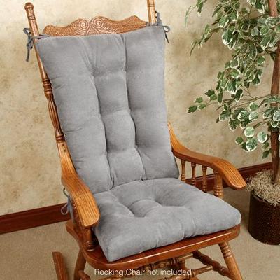 Klear-Vu Corporation Twillo Rocking Chair Cushions 2 Piece Set, 2 Piece Set, Gray