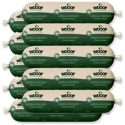 Hirsch- und Hühnerwurst Frisch | 9 kg | Hundewurst | natürlich, ohne Aromen, Duft- und Farbstoffe