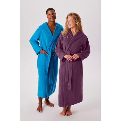 Unisex-Bademantel KANGAROOS "Cassidy, für Damen & Herren, Standardlänge & Überlänge" Gr. M, mauve, M, N-Gr, Walkfrottee, Hausmäntel, mit Taschen, Männer und Frauen, Baumwolle, Reise, Hotel, Sauna, S-3XL