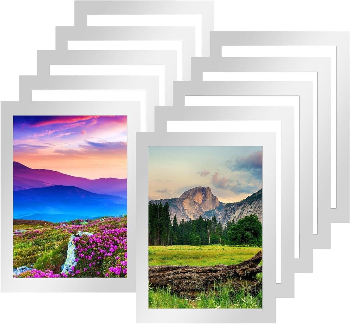 Magnetische Fotolijsten Wit - Zelfklevende Waterdichte PVC Lijsten - A5 formaat
