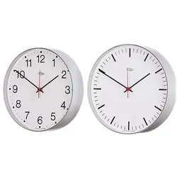 Eltime, Wecker, Quartz Commander hvid Ø250mm, 60mm dyb med arabertal