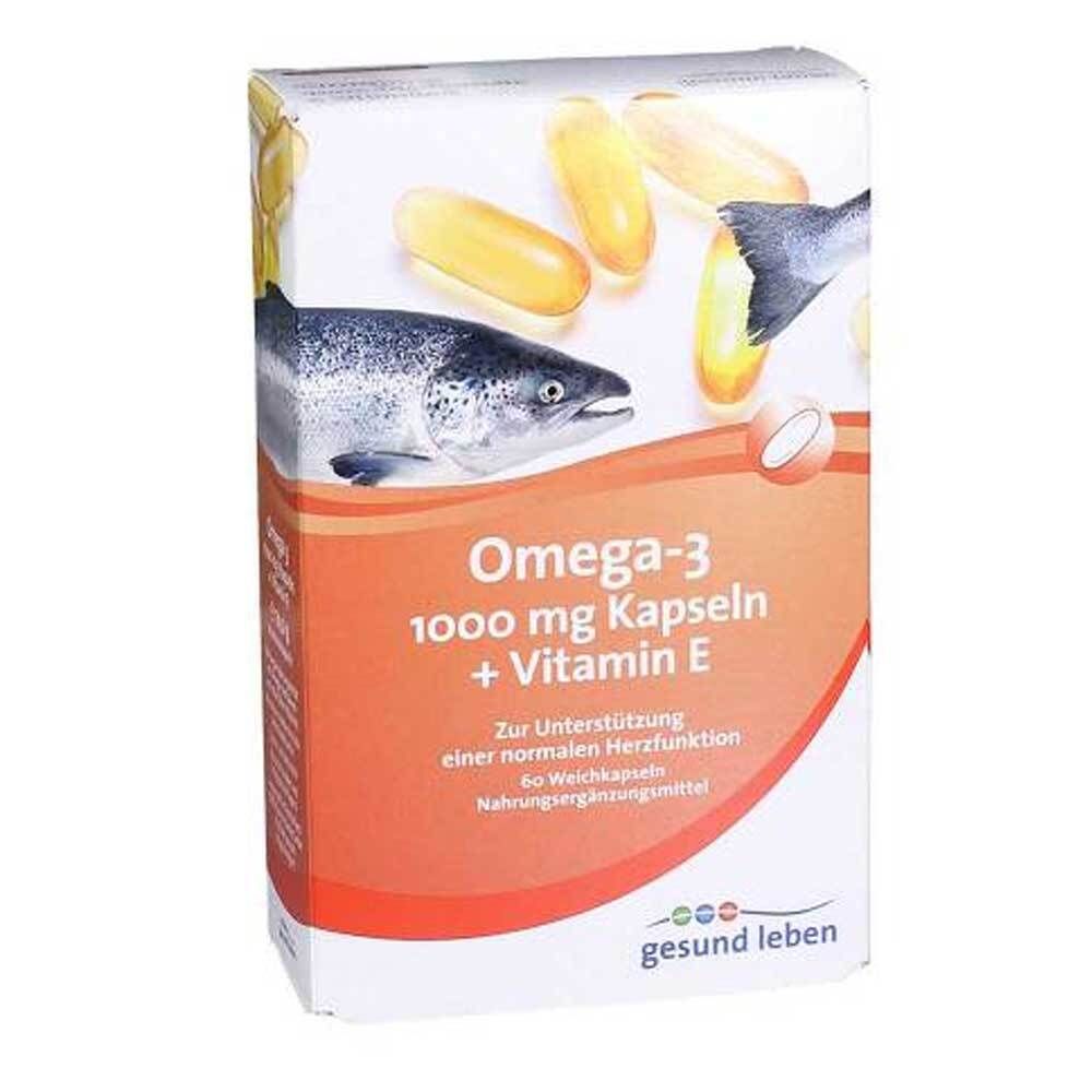 Gesund Leben Omega-3 1.000 mg Kapseln+Vitamin E 60 St Kapseln
