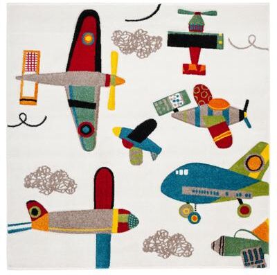 SAFAVIEH Carousel Kids Ardak Airplane Rug