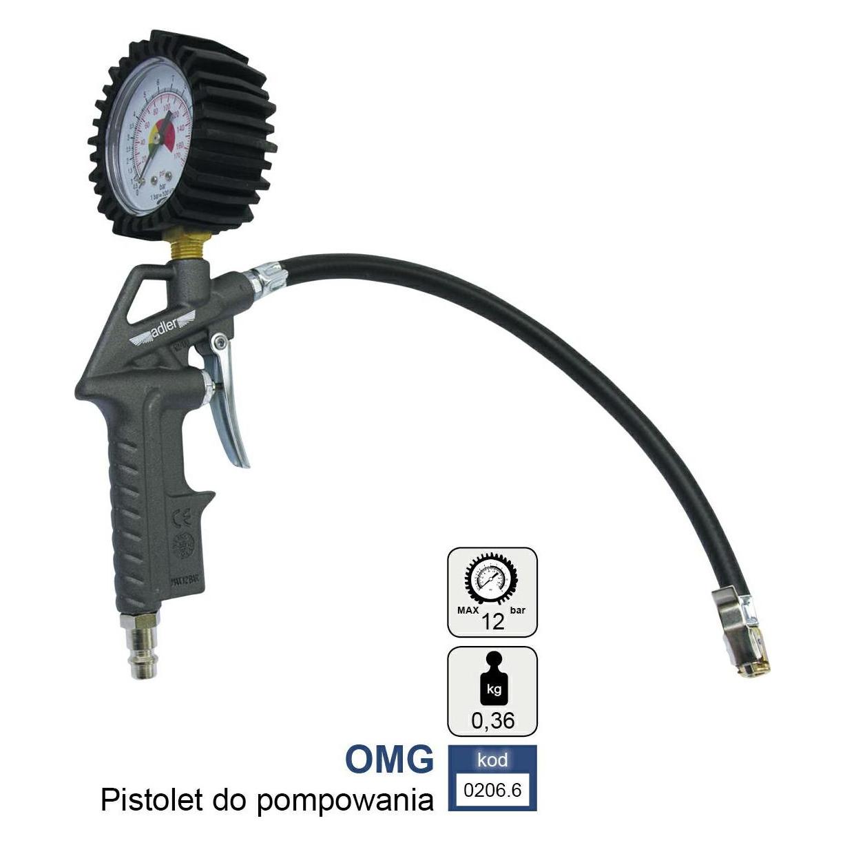 Adler Pistolet Do Pompowania Omg (0206.6)