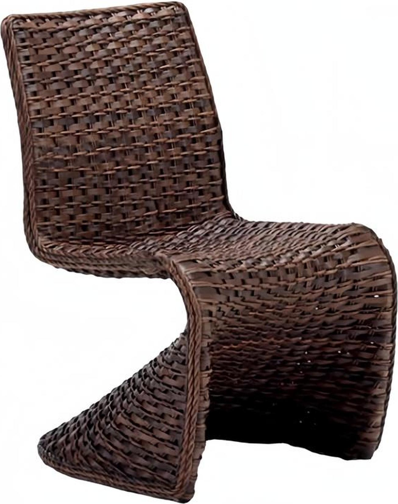 Stilvoll Rattan Hochwertig Terrasse Stuhl Braun Luxus Modern Stil bestellbar