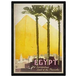 POSTER Ägypten Vintage A3 Rahmenlos
