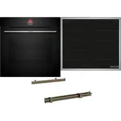 BOSCH HBD80PY53 Serie 8/Serie 6, Einbaubackofenset (Induktionskochfeld, A+, 71 l)