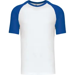Kariban Unisex Baseball T-Shirt K330 white/royal blue XXL