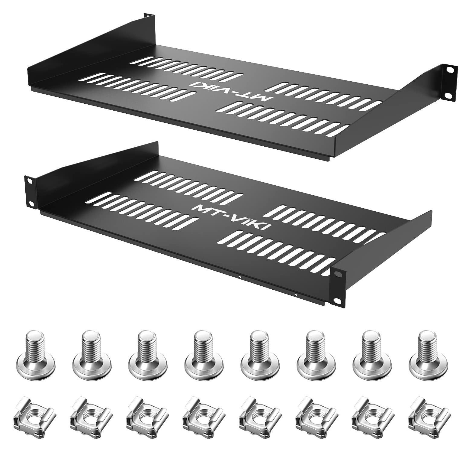Merkloze 1U Server Rack Plank voor 19 Inch Servers, Diepte: 250 mm