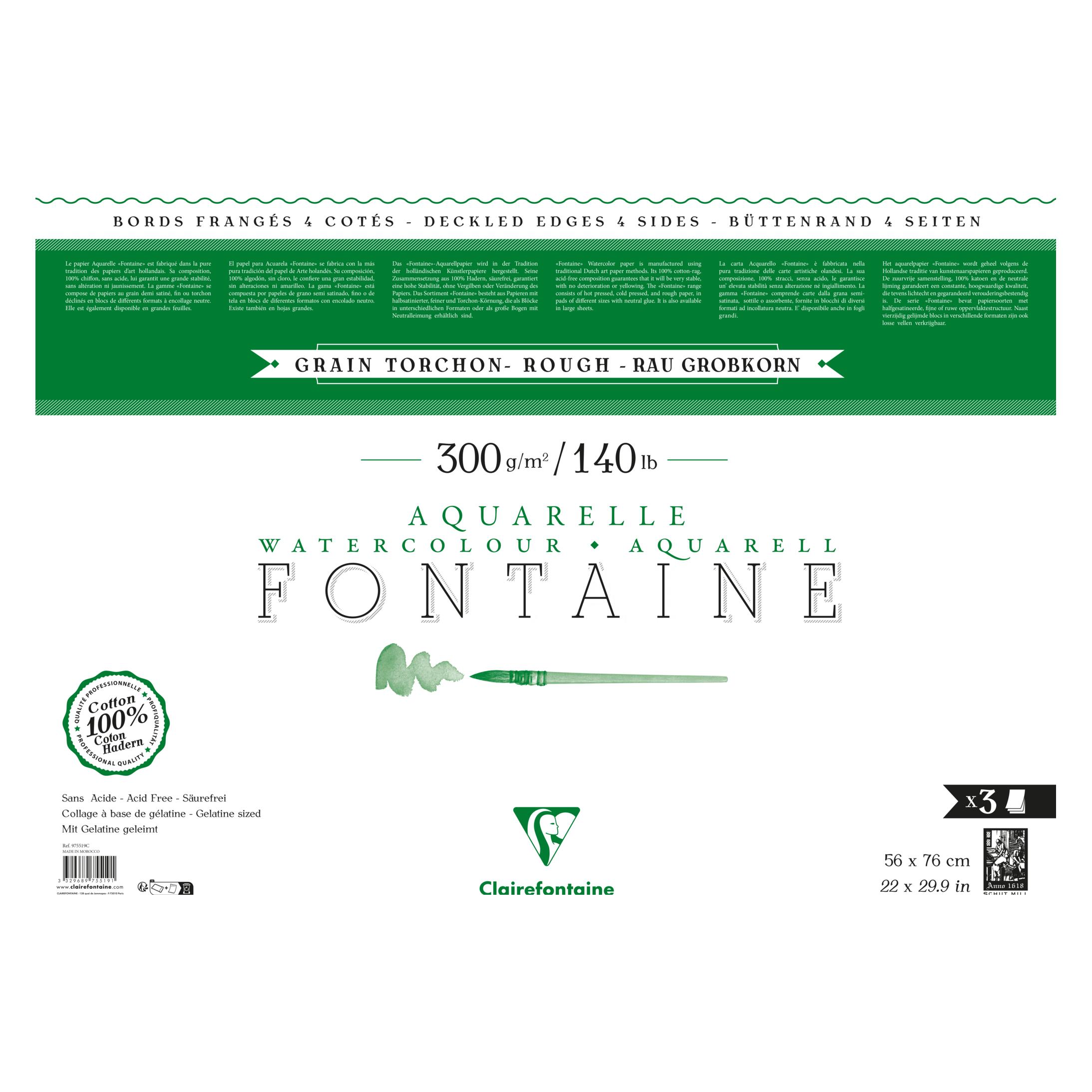 Clairefontaine Manipack 3F Fontaine (300 g/m², 3x) (975519C)