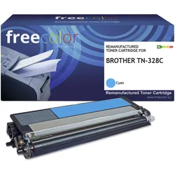 Freecolor, Toner, Toner Brother TN-328C cyan 6000 Seiten remanufactured (C)