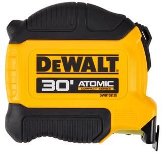 DeWalt Atomic Compact 30 ft. L X 1-1/8 in. W Tape Measure 1 pk - 30 ft.