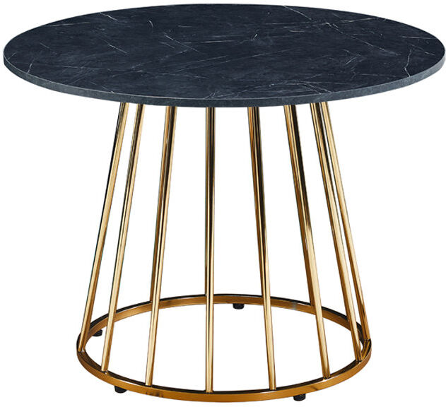 Fairmont Park Veniaminof Round Dining Table with Steel Base Black