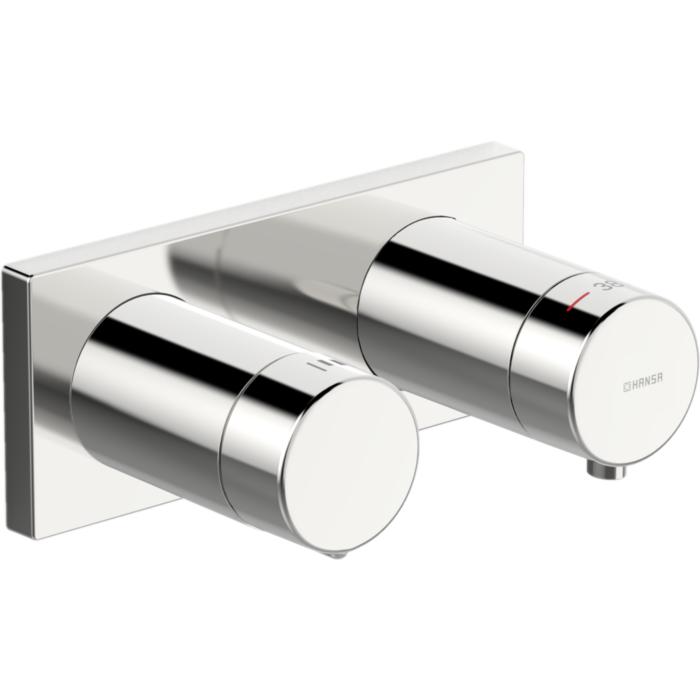 Hansa Hansaliving Fertigmontageset 44529583 chrom, UP-Thermostat-Batterie, mit Absperrventil